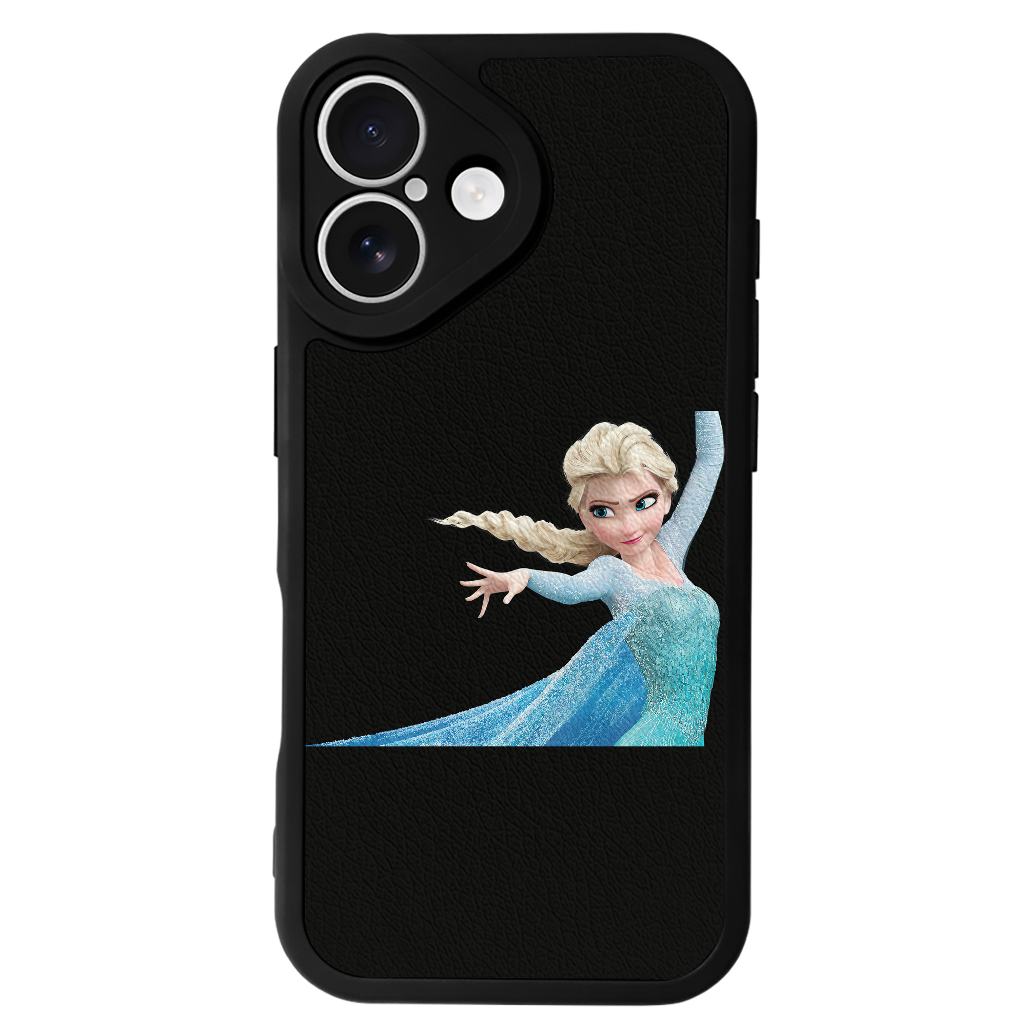 （画像用） アナと雪の女王 アンナ エルサ Frozen Anna Elsa 【iPhone 16シリーズ対応】シリコンスマホケース（レザー調） 材質：シリコン